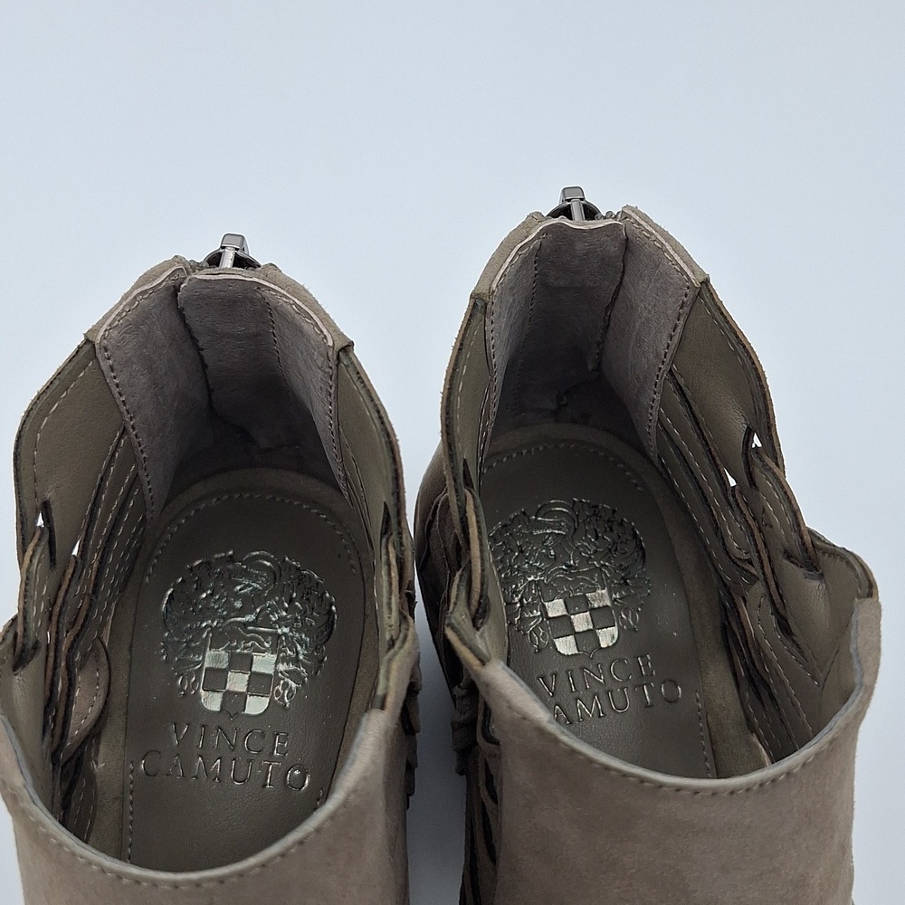 NIB VINCE CAMUTO Prestetta Bootie - Foxy True Suede, Taupe - Picture 14 of 16
